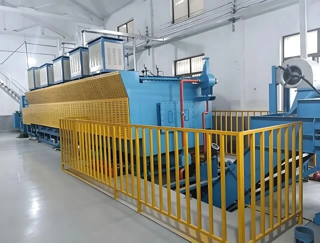 Tungku Sintering Metalurgi Serbuk Tipe Sabuk Jaring Perapian Rol Berkelanjutan