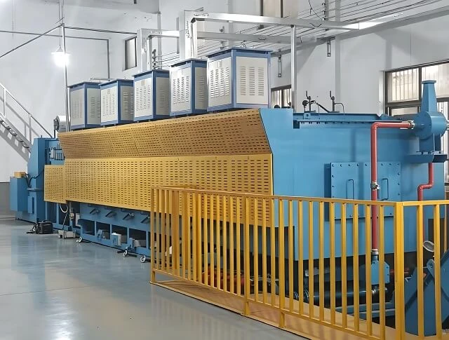 Tungku Sintering Metalurgi Serbuk Tipe Sabuk Jaring Perapian Rol Berkelanjutan