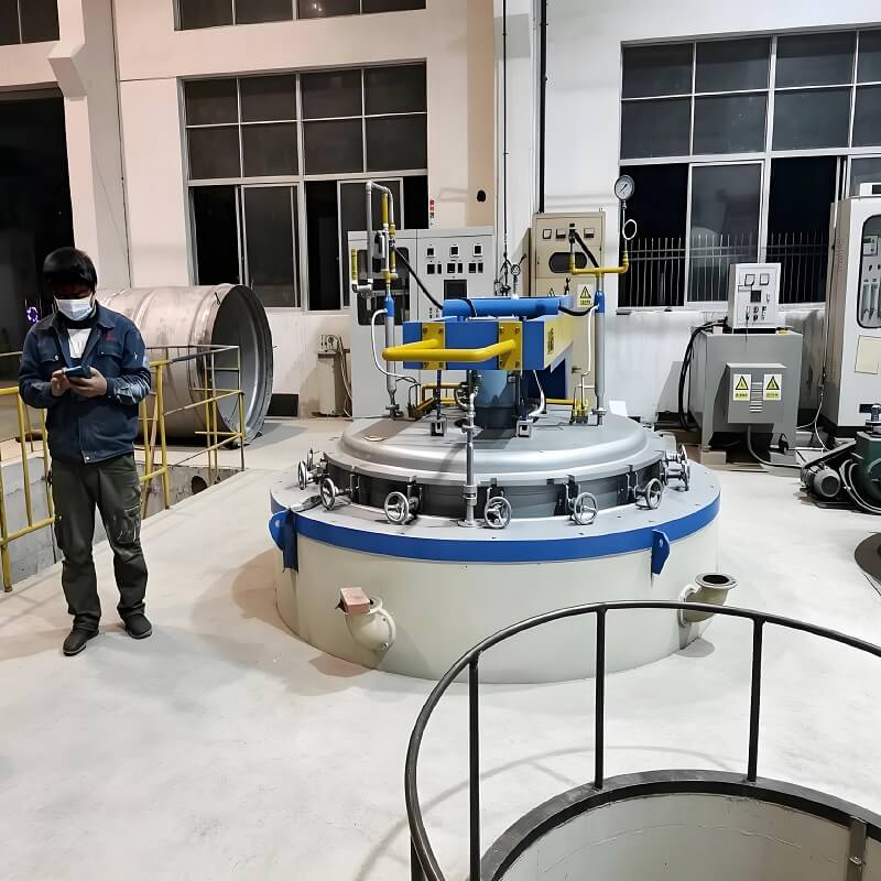 Oven Nitridasi Lubang Vertikal dengan Suasana Amonia untuk Pengerasan Logam