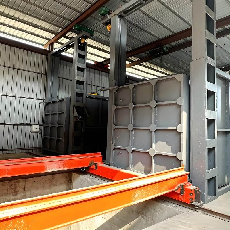 Tungku Troli Kotak Tugas Berat untuk Pengecoran Tempa & Suku Cadang Mesin Besar