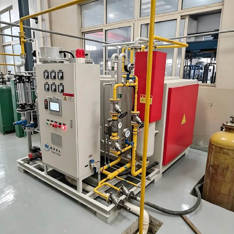10Nm³/jam Tungku Pemecah Amoniak Otomatis Hemat Energi Generator Gas Pelindung H2 N2