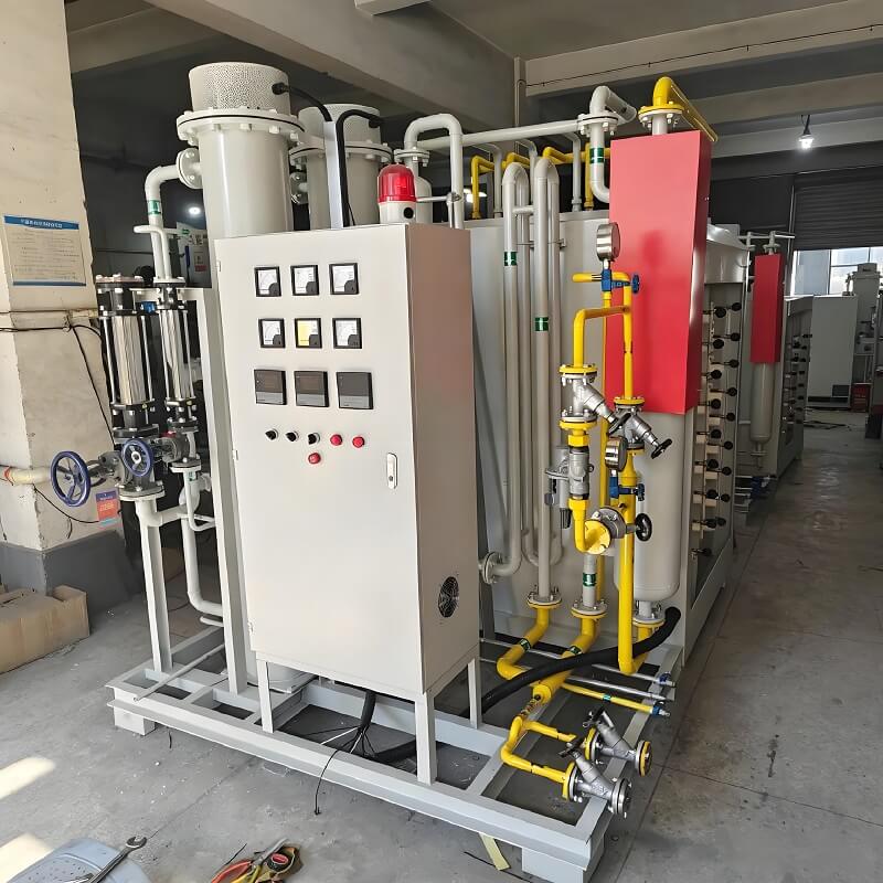 10Nm³/jam Tungku Pemecah Amoniak Otomatis Hemat Energi Generator Gas Pelindung H2 N2