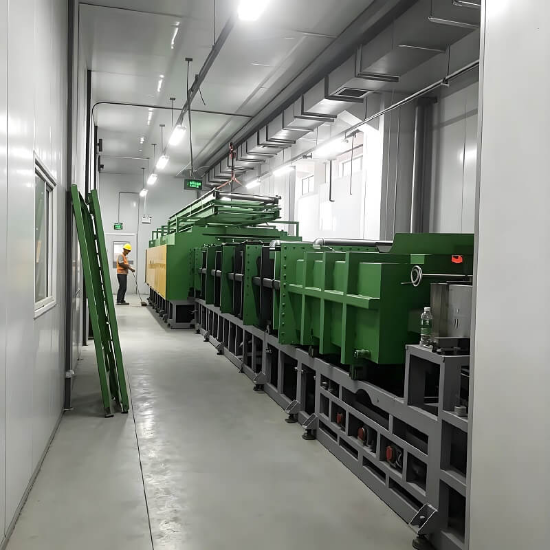 Lini Produksi Berkelanjutan Suhu Seragam Tungku Annealing Baja Silikon Kehilangan Besi Rendah