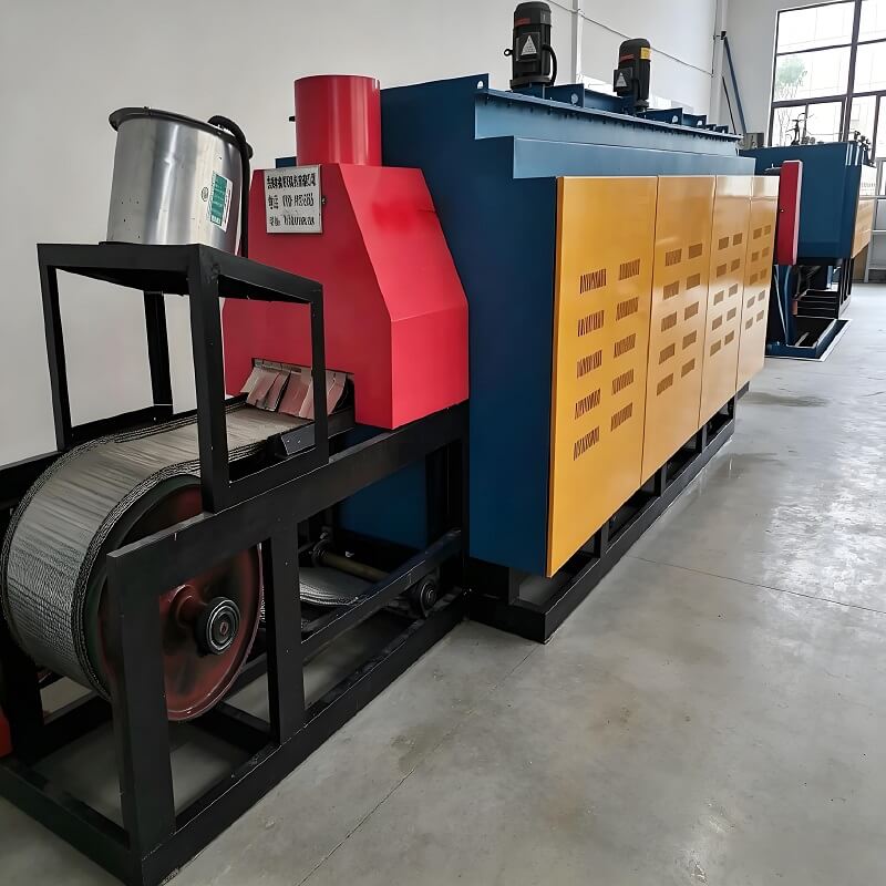 Tungku Sabuk Muffle Mesh yang Dapat Disesuaikan PLC Mengontrol Peralatan Perlakuan Panas Berkelanjutan