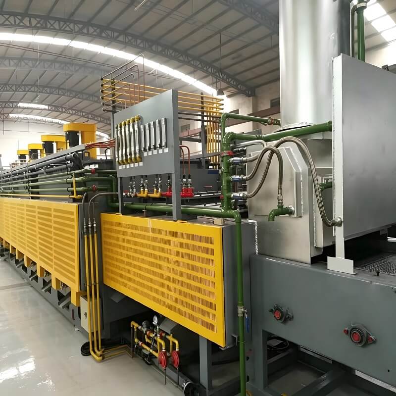 Suasana Terkendali Roller Mesh Belt Tungku Karburasi Tungku Untuk Sekrup