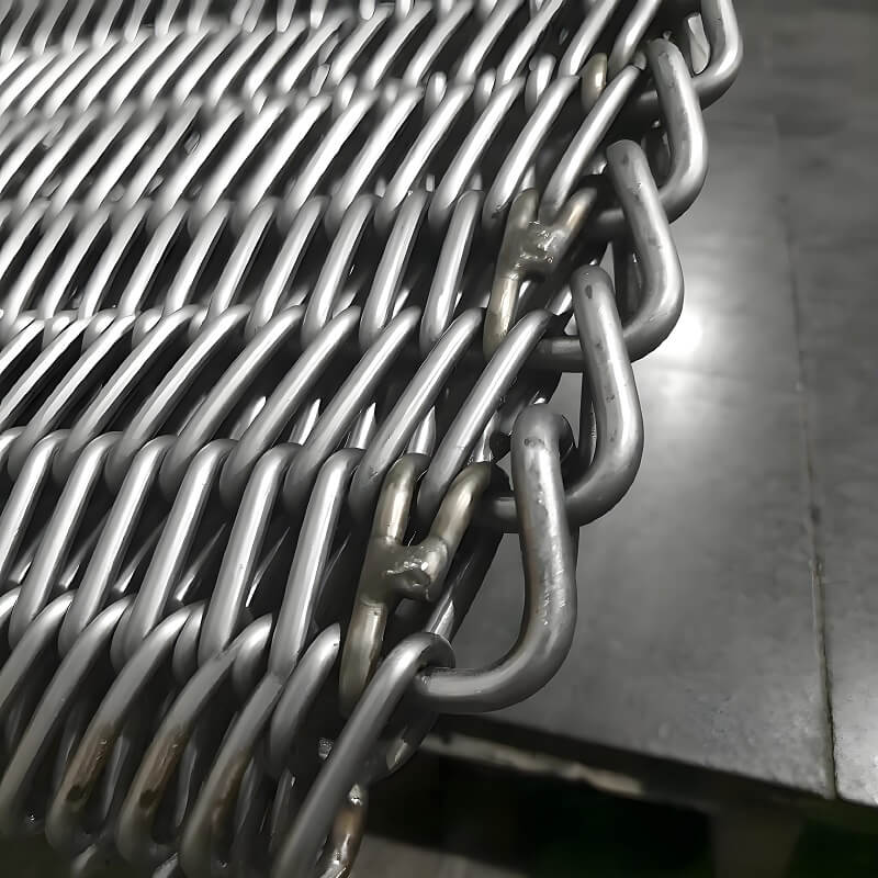 Sabuk Konveyor Tenun Seimbang Stainless Steel Tungku Perawatan Panas Tugas Berat
