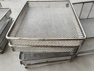 Baki Jaring Sintering Baja Tahan Karat 310S Suhu Tinggi Untuk Tungku Vakum Metalurgi Serbuk