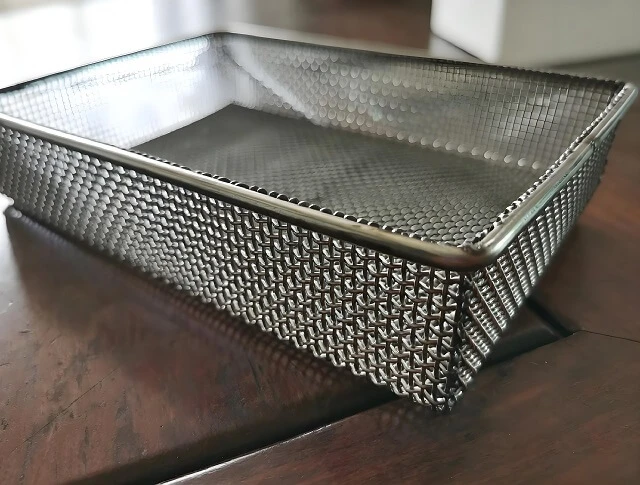 Keranjang Jaring Sintering Metalurgi Serbuk Untuk Bagian Logam Proses Sinter Suhu Tinggi