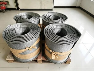 SUS310S SUS314 Quenching Mesh Belt Sabuk Konveyor Paduan Tahan Panas untuk Tungku Perawatan Panas
