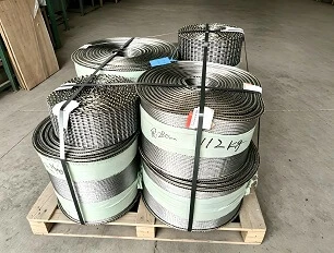 Sabuk Tungku Perlindungan Suasana Sabuk Jaring Sinter Baja Tahan Karat Kustom Untuk Perlakuan Panas