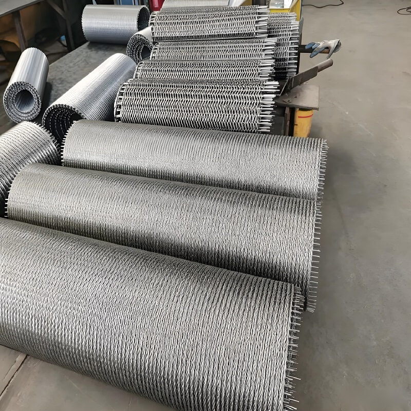 SUS310S SUS314 Quenching Mesh Belt Sabuk Konveyor Paduan Tahan Panas untuk Tungku Perawatan Panas