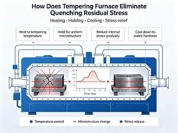 Bagaimana Tempering Furnace Menghilangkan Stres Sisa Pendinginan