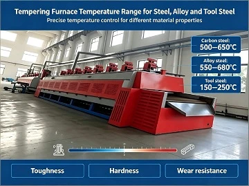 Kisaran Suhu Tempering Furnace untuk Baja, Paduan dan Baja Perkakas