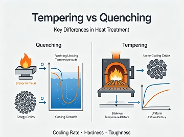 Tempering vs Quenching: Perbedaan Utama dalam Perlakuan Panas