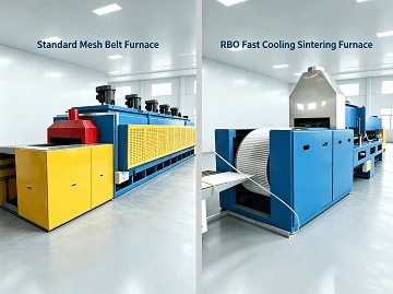 Tungku Sintering Pendingin Cepat RBO vs Tungku Sabuk Jaring Standar | Perbandingan Produksi PM & MIM
