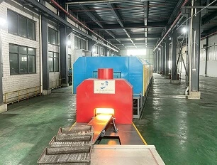 Mesh Belt Continuous Suasana Brazing Furnace 120kW 1150 ℃ untuk Produksi Massal Suku Cadang Mobil Me