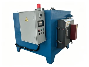Tungku Tempering Kotak Interlock Zona Ganda 50kW 650℃ untuk Pereda Stres Logam