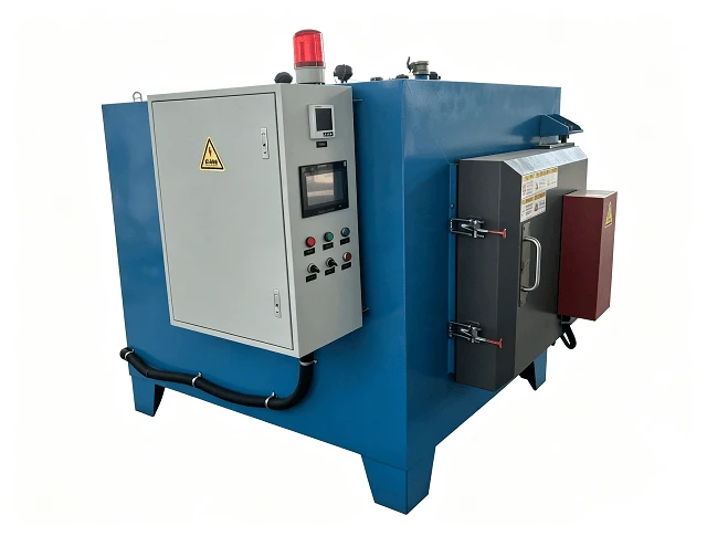 Tungku Tempering Kotak Interlock Zona Ganda 50kW 650℃ untuk Pereda Stres Logam
