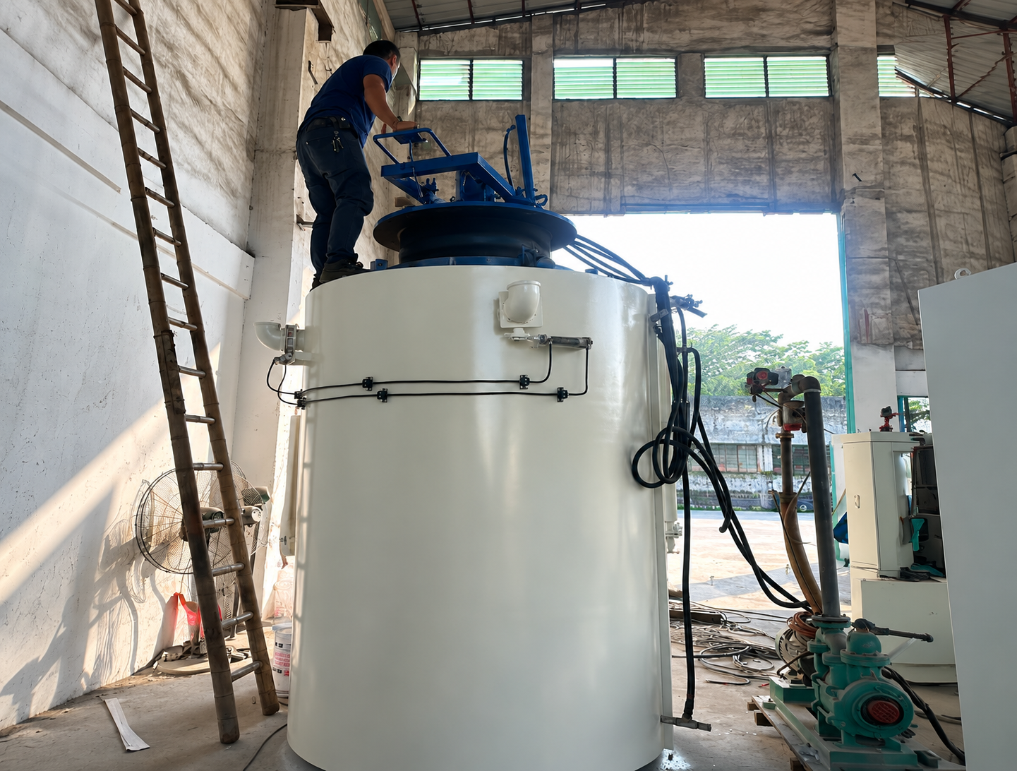 Tungku Nitridasi Gas Tipe Lubang untuk Roda Gigi, Poros &amp; Cetakan